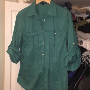 GAP Teal button down shirt